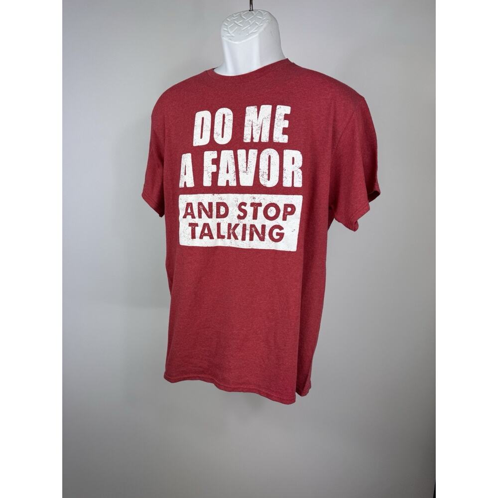 Delta Pullover T-Shirt Mens Red Do Me A Favor And Stop Talking Size XL No Tag